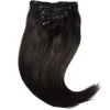 Rapunzel of Sweden Classic Clip-ins Straight / Medium Volume / 7 pieces 60 cm 1.2 Black Brown