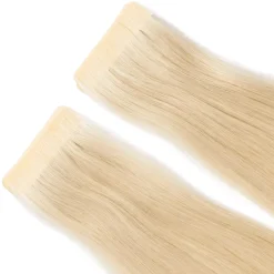 Rapunzel of Sweden Premium Tape Extensions Straight / Seamless Tape 4 cm / 8 pieces 50 cm 10.10 Platinum Blonde