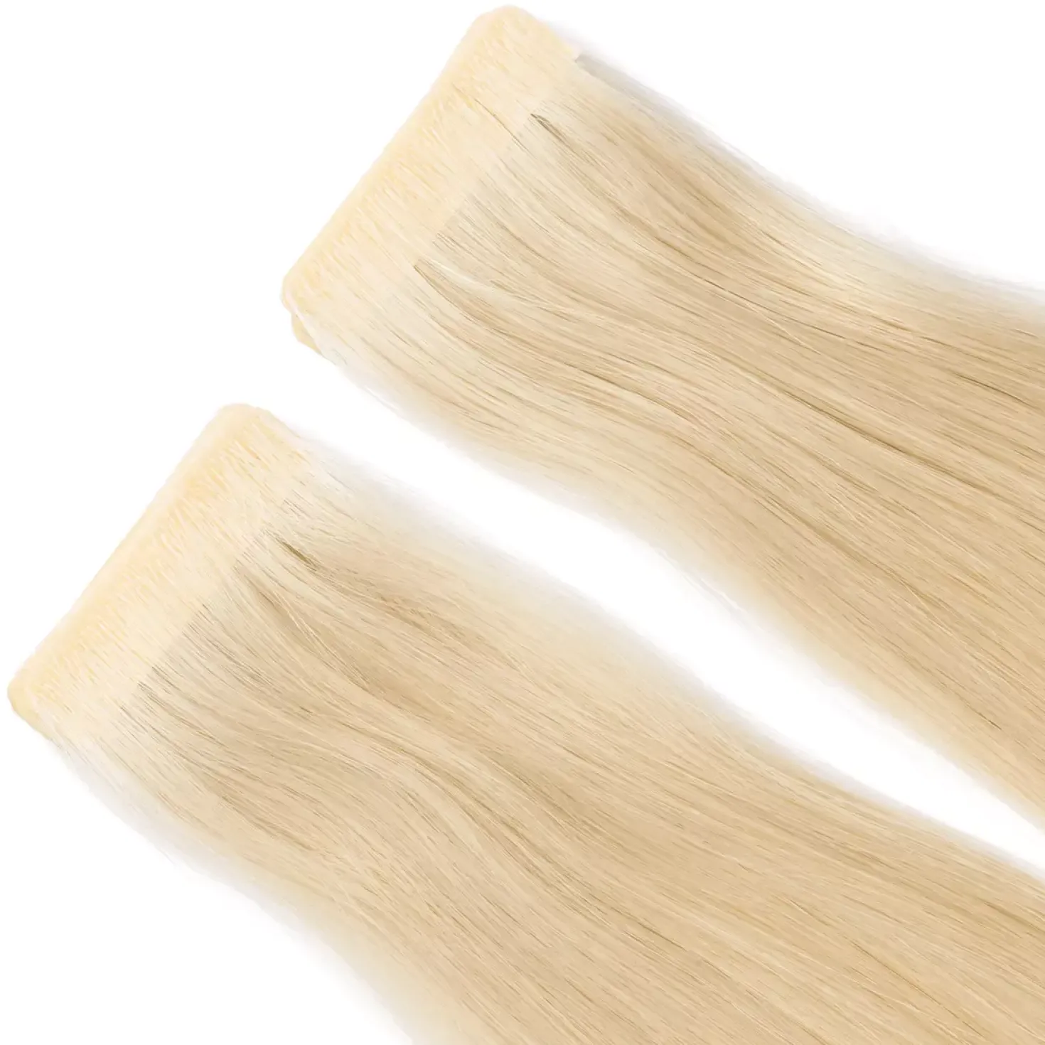 Rapunzel of Sweden Premium Tape Extensions Straight / Seamless Tape 4 cm / 8 pieces 50 cm 10.10 Platinum Blonde