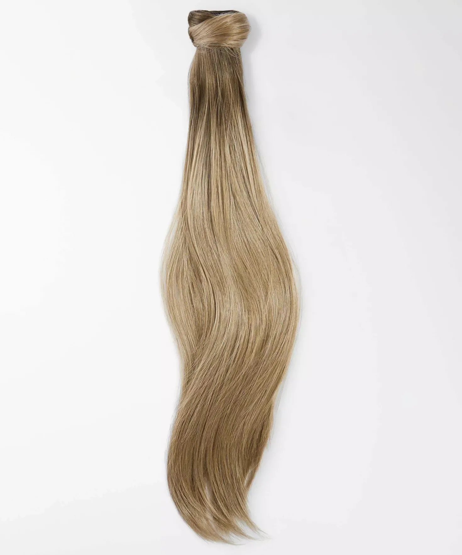 Rapunzel of Sweden Vegan Ponytail Straight / Clip-in / Medium Volume 40 cm M7.3/10.8 Cendre Ash Blonde Mix