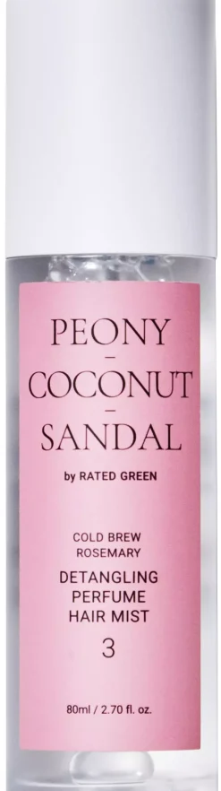 Rated Green Detangling Perfume Hair Mist 3 Peony-Coconut-Sandal 80 ml