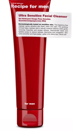 Recipe for men Ultra Sensitive Facial Cleanser 100 ml