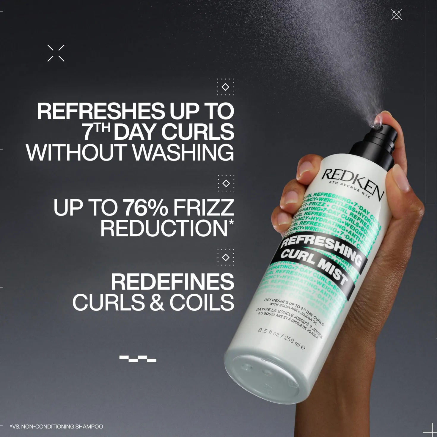 RedkenCurl Stylers Refreshing Curl Mist 250 ml