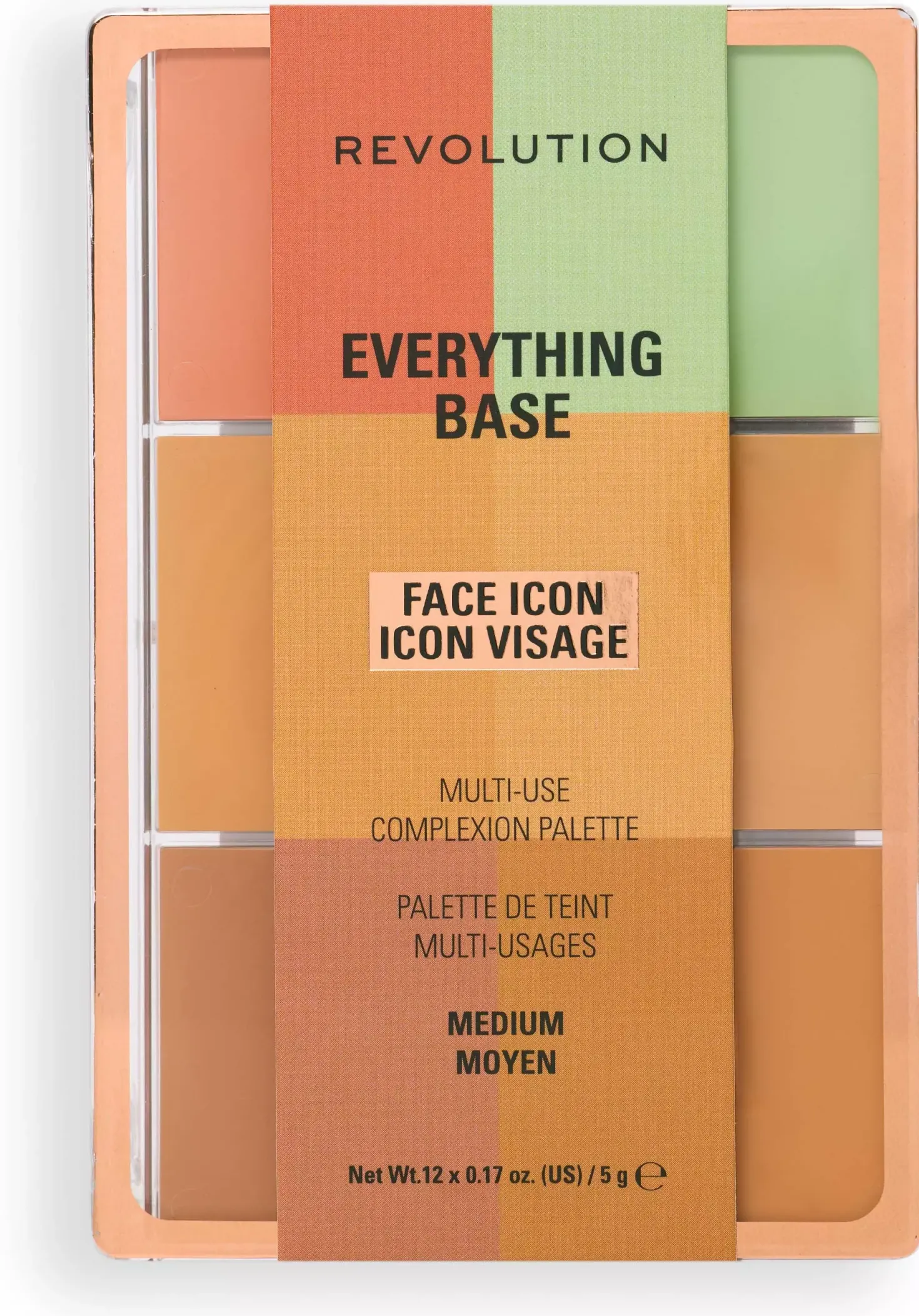 Revolution Beauty London Everything Base Face Icon Complexion Palette Light