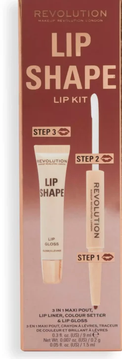 Revolution Beauty London Lip Shape Kit Rose Pink