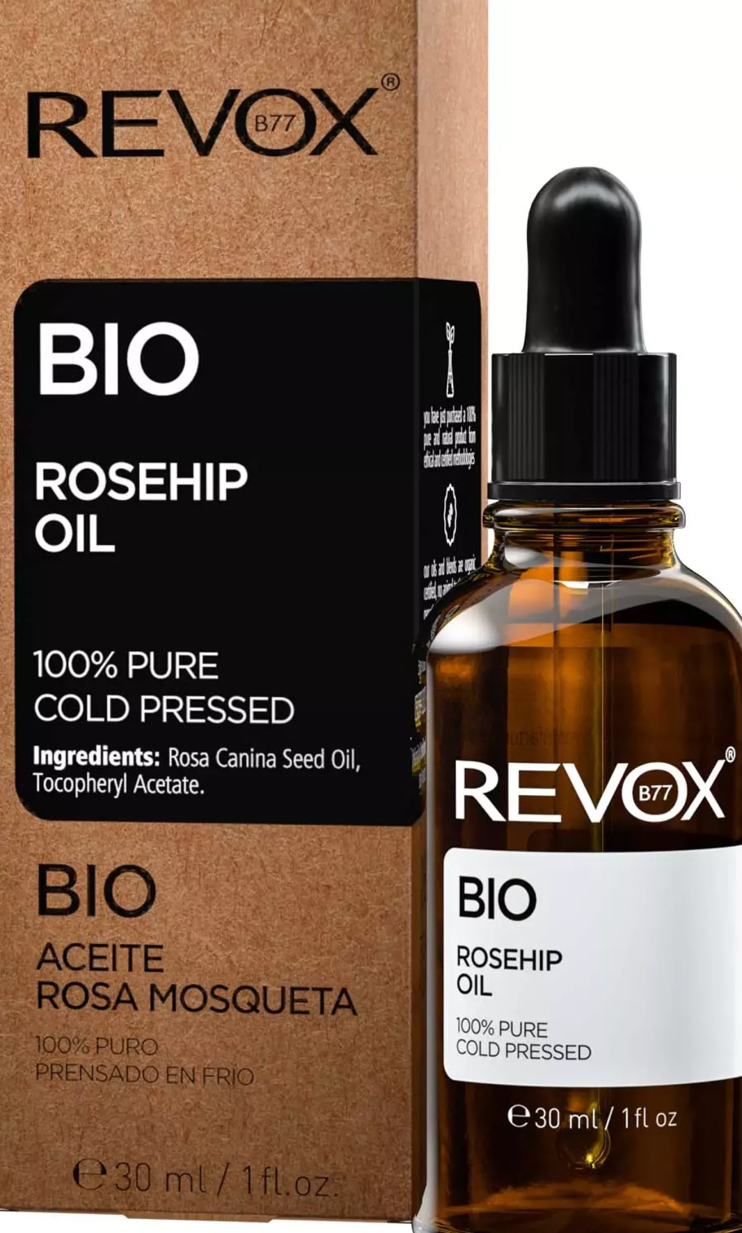 Revox B77JUST Bio Rosehip Oil 100% Pure 30 stk