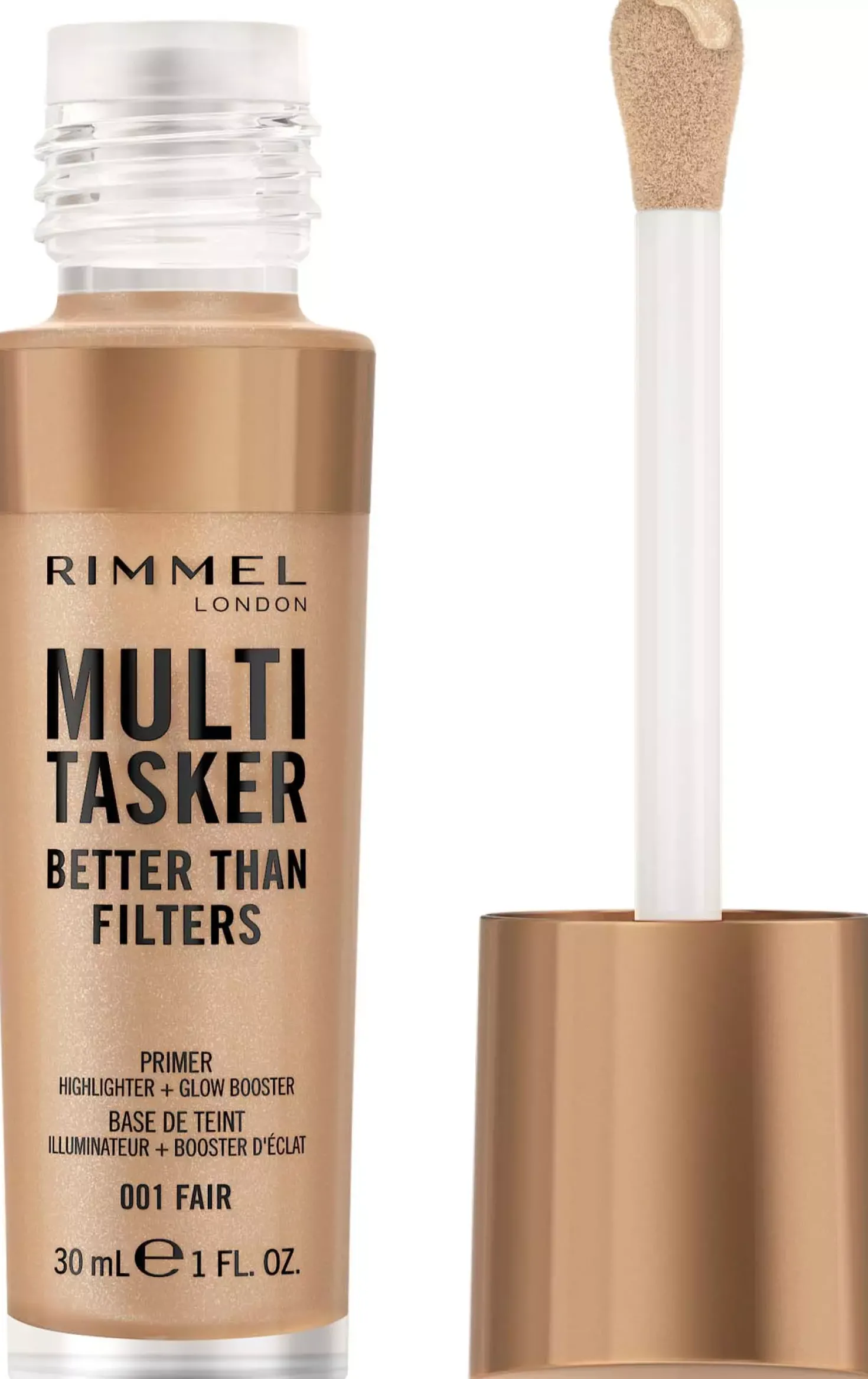 RimmelKind & Free Multi-Tasker Better Than Filters Face Primer Glow Booster and Highlighter 003 Light