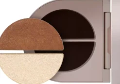 Rose Inc Satin & Shimmer Duet Eyeshadow Satin Cocoa/White Gold Shimmer