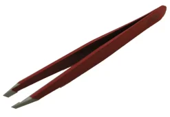 Rubis Tweezers Slanted Red
