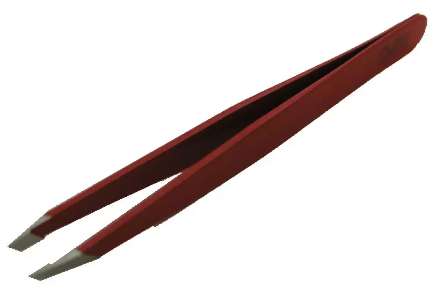 Rubis Tweezers Slanted Red