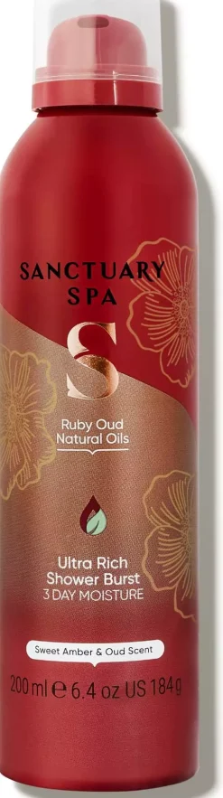 Sanctuary SpaRuby Oud Natural Oils Ultra Rich Shower Burst 200 ml