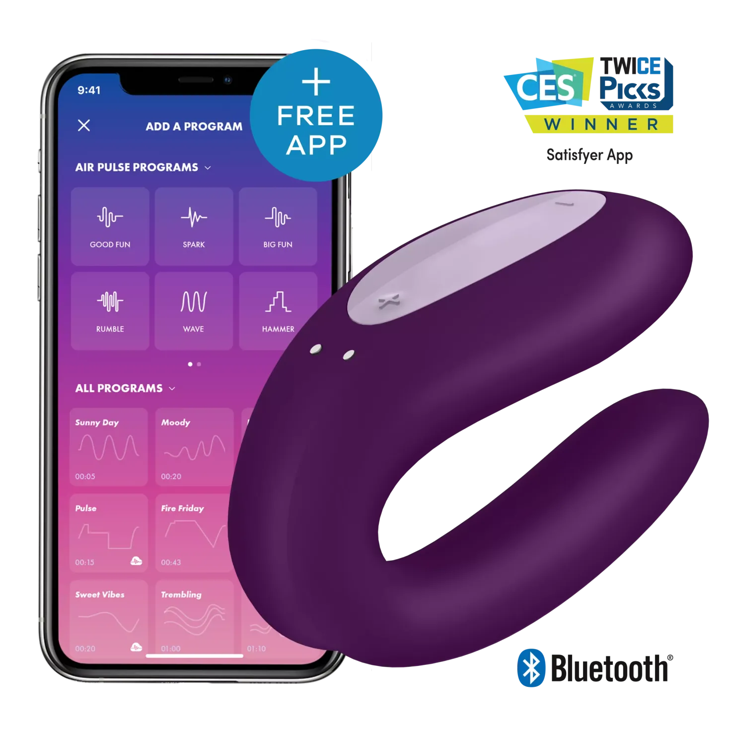 Satisfyer Double Joy Violet