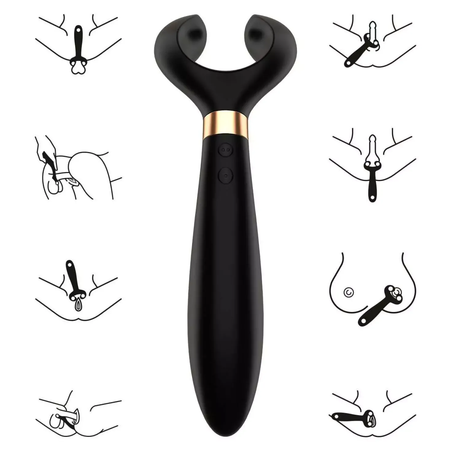 Satisfyer Partner Multifun Endless Fun 3 Black
