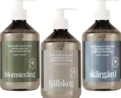 Scandinavian Soap Factory Blomsteräng Body Wash 500 ml & Fjällskog Body Wash 500 ml & Skärgård Body Wash 500 ml