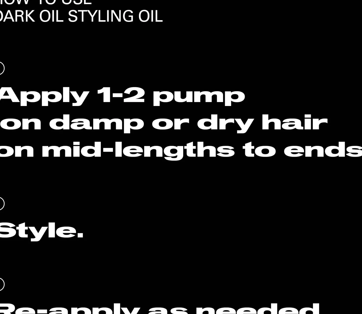 Sebastian ProfessionalDarkOil Smooth and Shine Styling Oil 30 ml