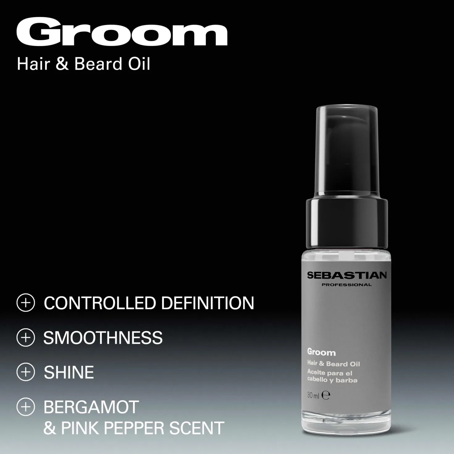 Sebastian Professional Groom Hair & Beard Oil for Men 30 ml