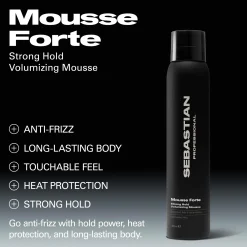 Sebastian ProfessionalStyling and texture Mousse Forte Strong Hold Volumizing Mousse 200 ml
