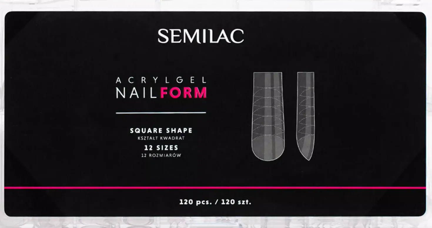SEMILAC Acrylgel Nail Form Square