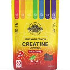 Sevital Kreatin Gummies Sour Cherry 60 stk