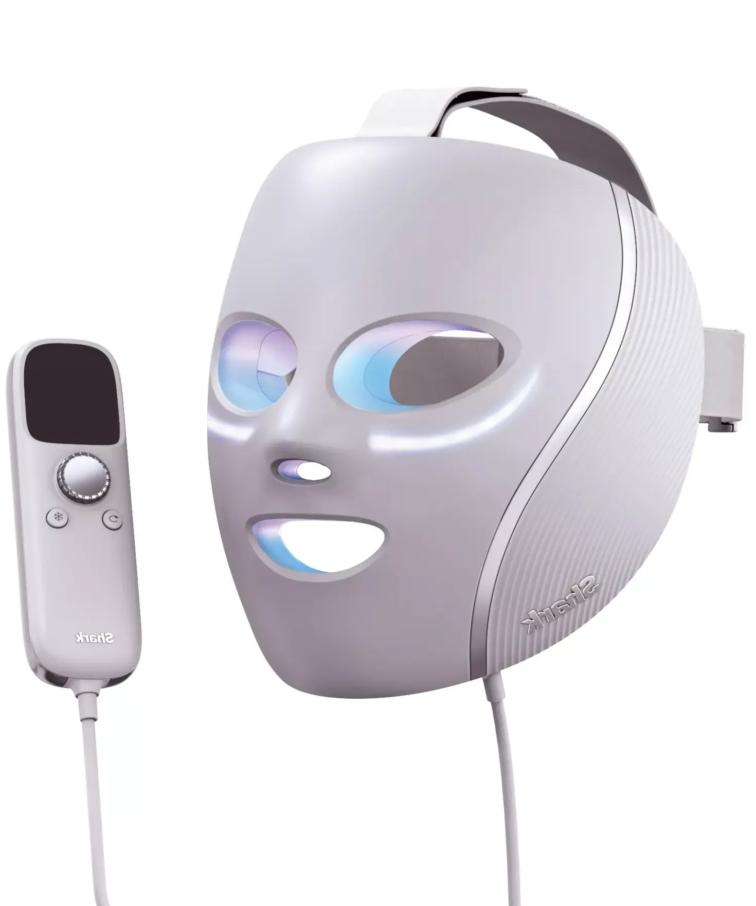 Shark Beauty CryoGlow Red Blue & Infrared iQLED Face Mask & Under Eye Cooling Lilac Chill