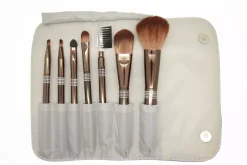Smashit Cosmetics Shiny Silver Brush Case