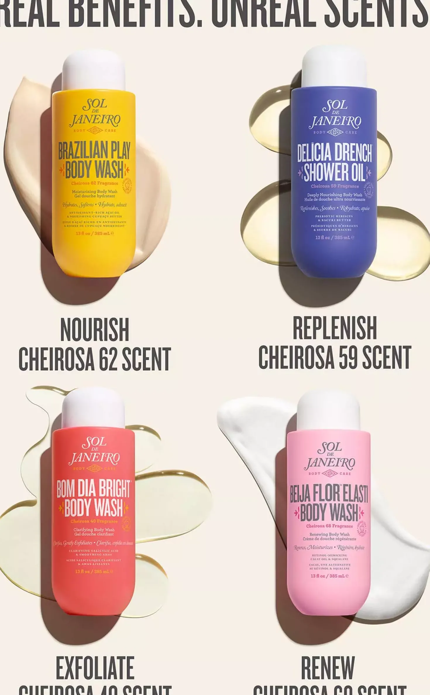 Sol De Janeiro Delicia Drench Shower Oil 385 ml