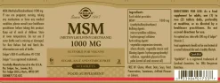 Solgar MSM 1000 mg Tablets 120 stk