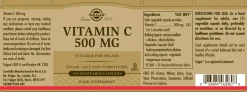 Solgar Vitamin C 500 mg Vegetable Capsules 100 stk