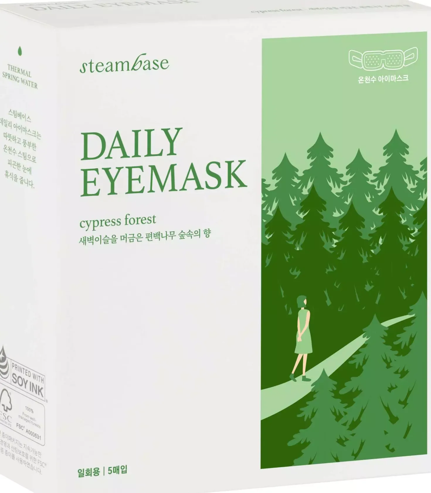 Steambase Daily Eyemask 5pcs Cypress Forest 90 g