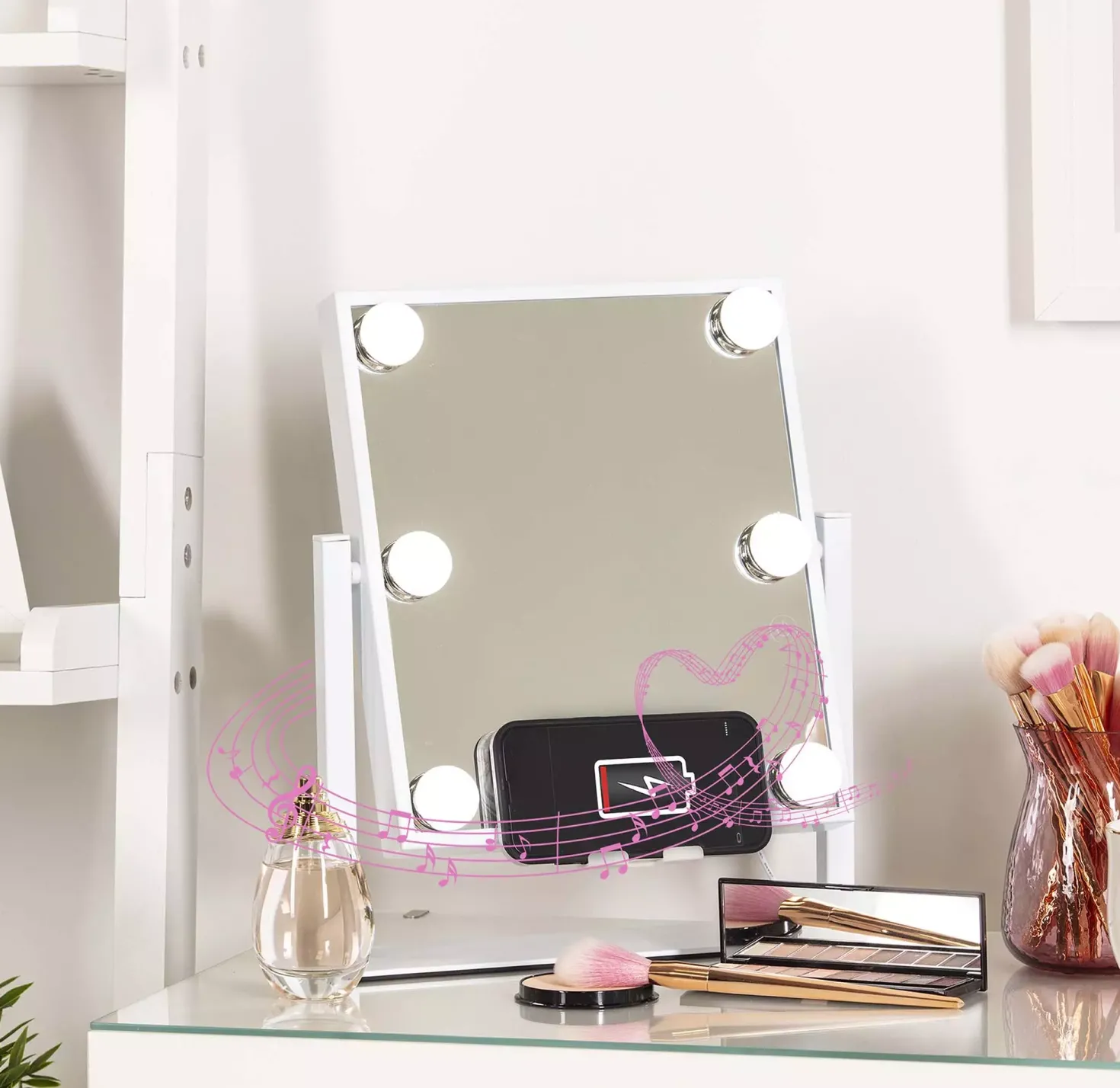 STYLPRO Glam & Groove Hollywood Vanity Music Mirror