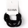 SUI AVA 4-pack Basic Essentials Elastics Black Beauty