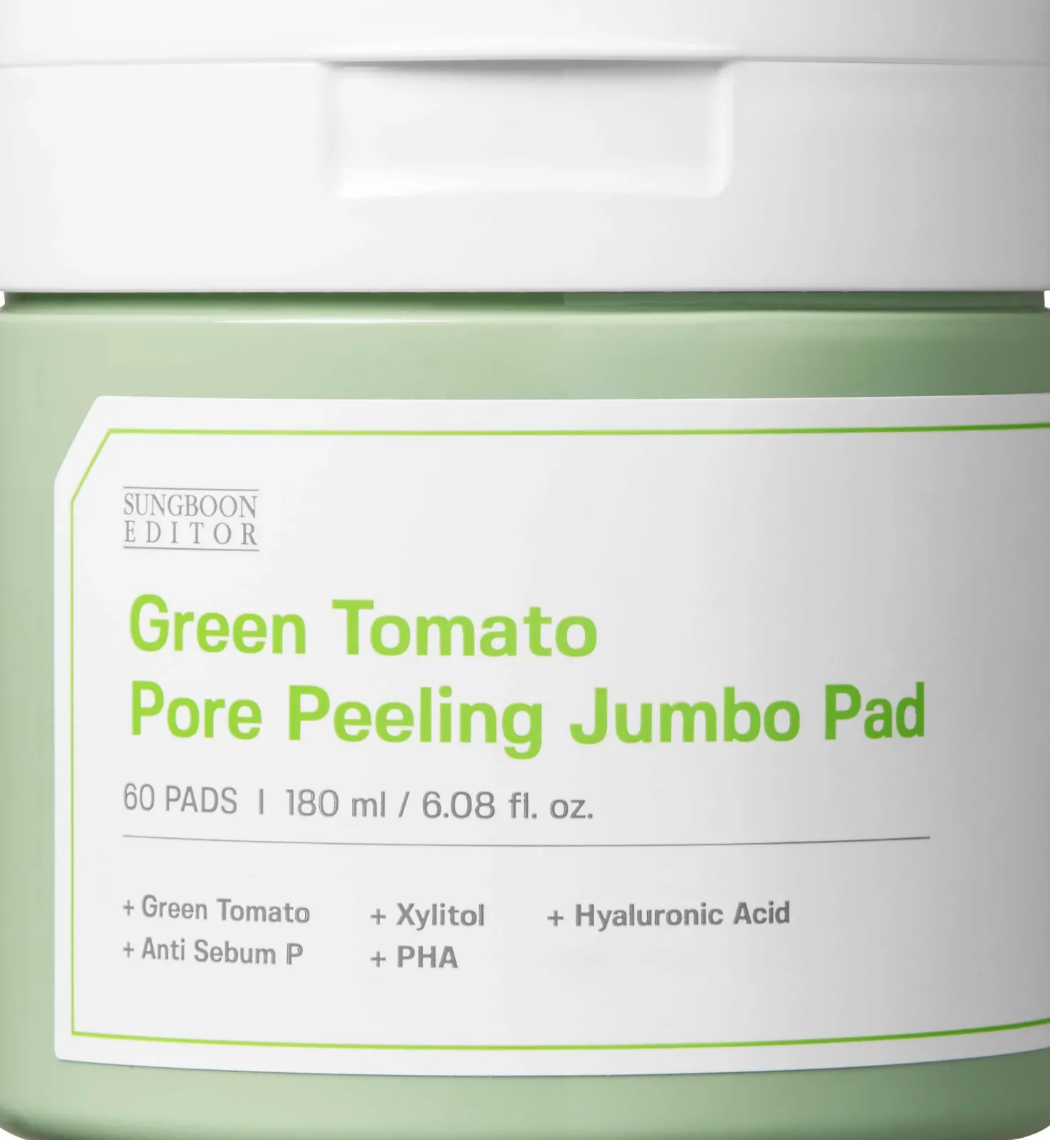 Sungboon Editor Green Tomato Pore Peeling Jumbo Pad 60 stk