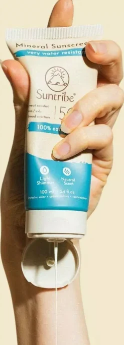 Suntribe Active Natural Mineral Sunscreen SPF 50 100 ml