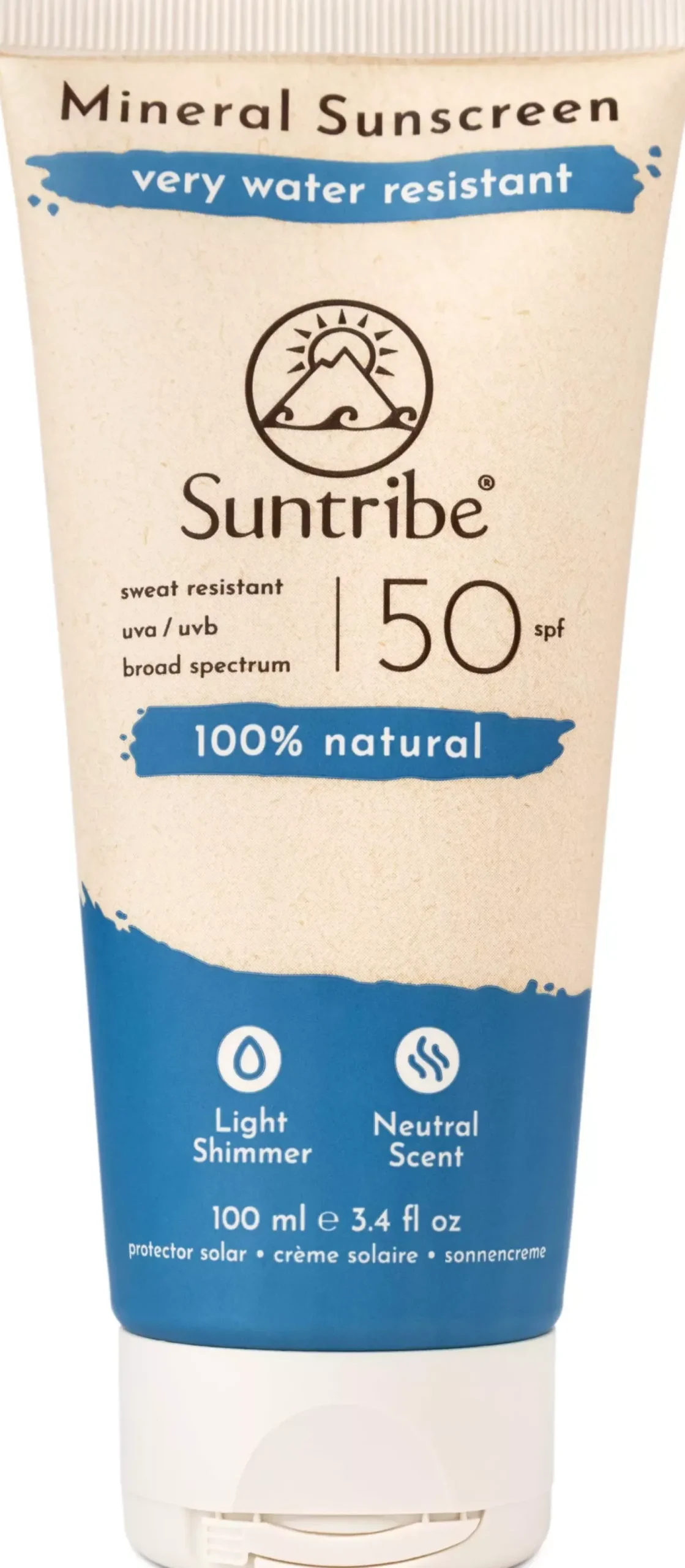 Suntribe Active Natural Mineral Sunscreen SPF 50 100 ml