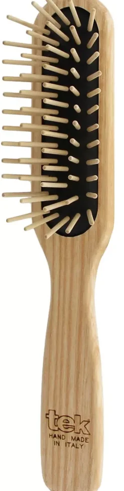 Tek Slim Rectangular Brush With Long Wooden Pins