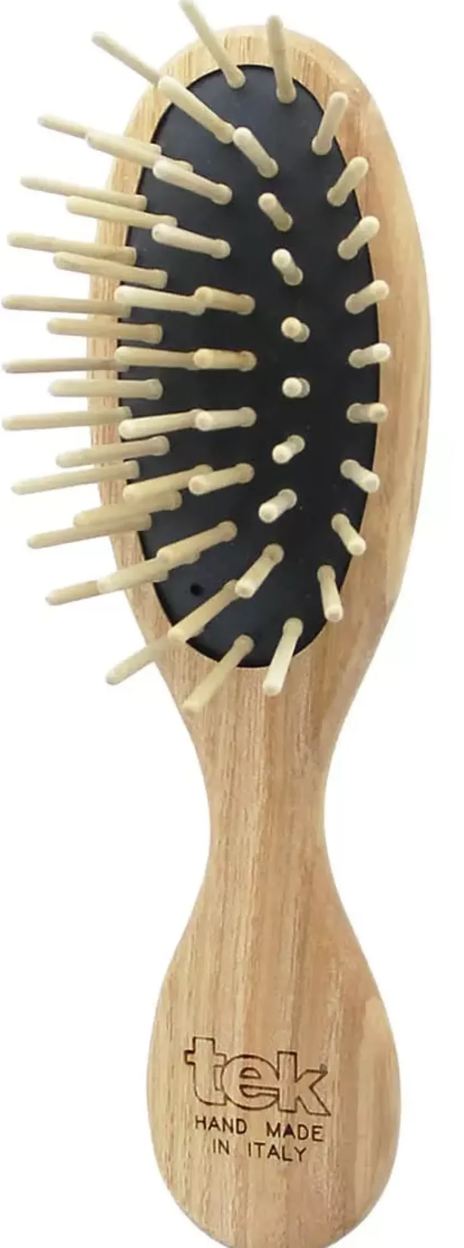 Tek Small Oval Hair Brush With Short Wooden Pins