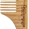 Tek Wooden Detangling Comb With Handle Medium Sized Teeth