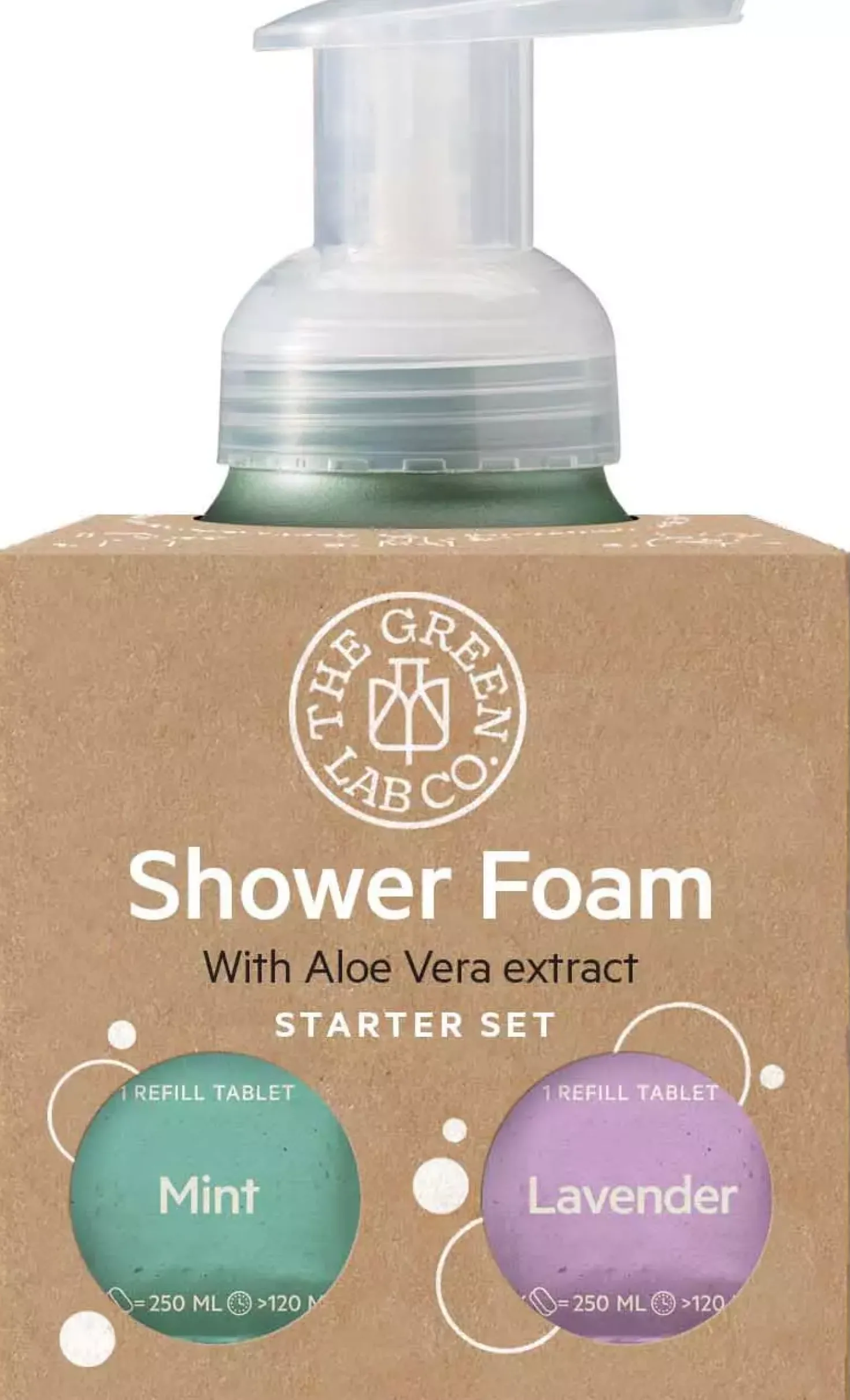The Green Lab Co. Starter Set Shower Foam Mint & Lavendel 2x125ml