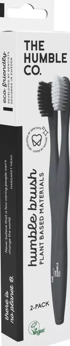 The Humble Co. Plant-based Toothbrush 2-pack Sensitive Blue/Purple