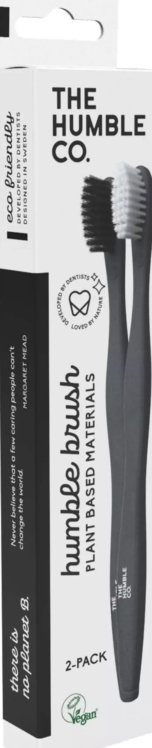 The Humble Co. Plant-based Toothbrush 2-pack Sensitive Blue/Purple