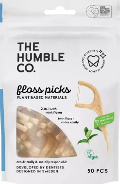The Humble Co. Twin-Floss Picks 50 pcs Mint