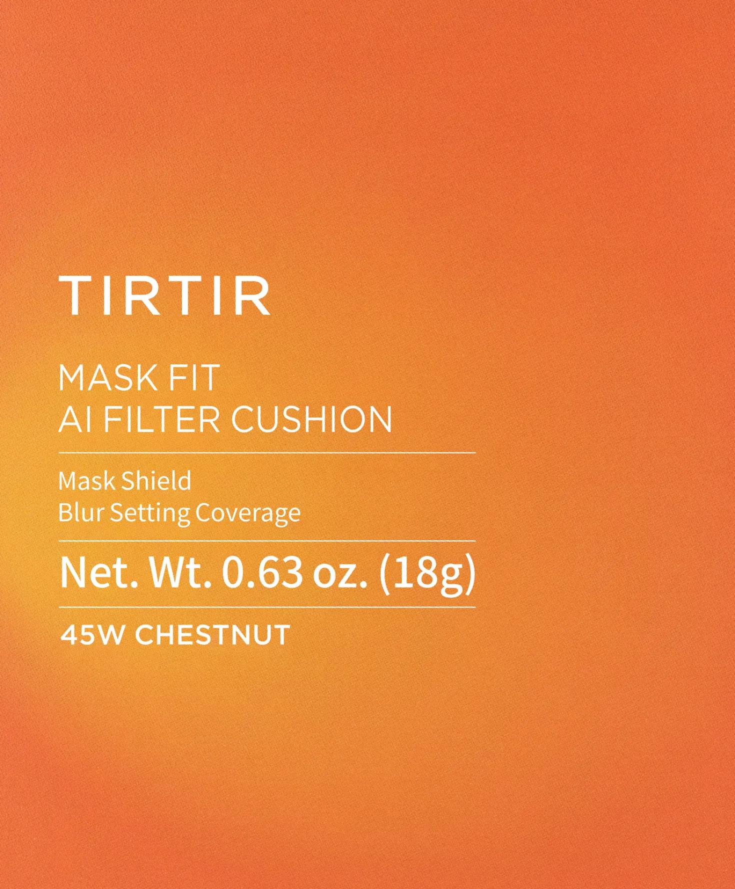 TIRTIR Mask Fit AI Filter Cushion 25N Mocha
