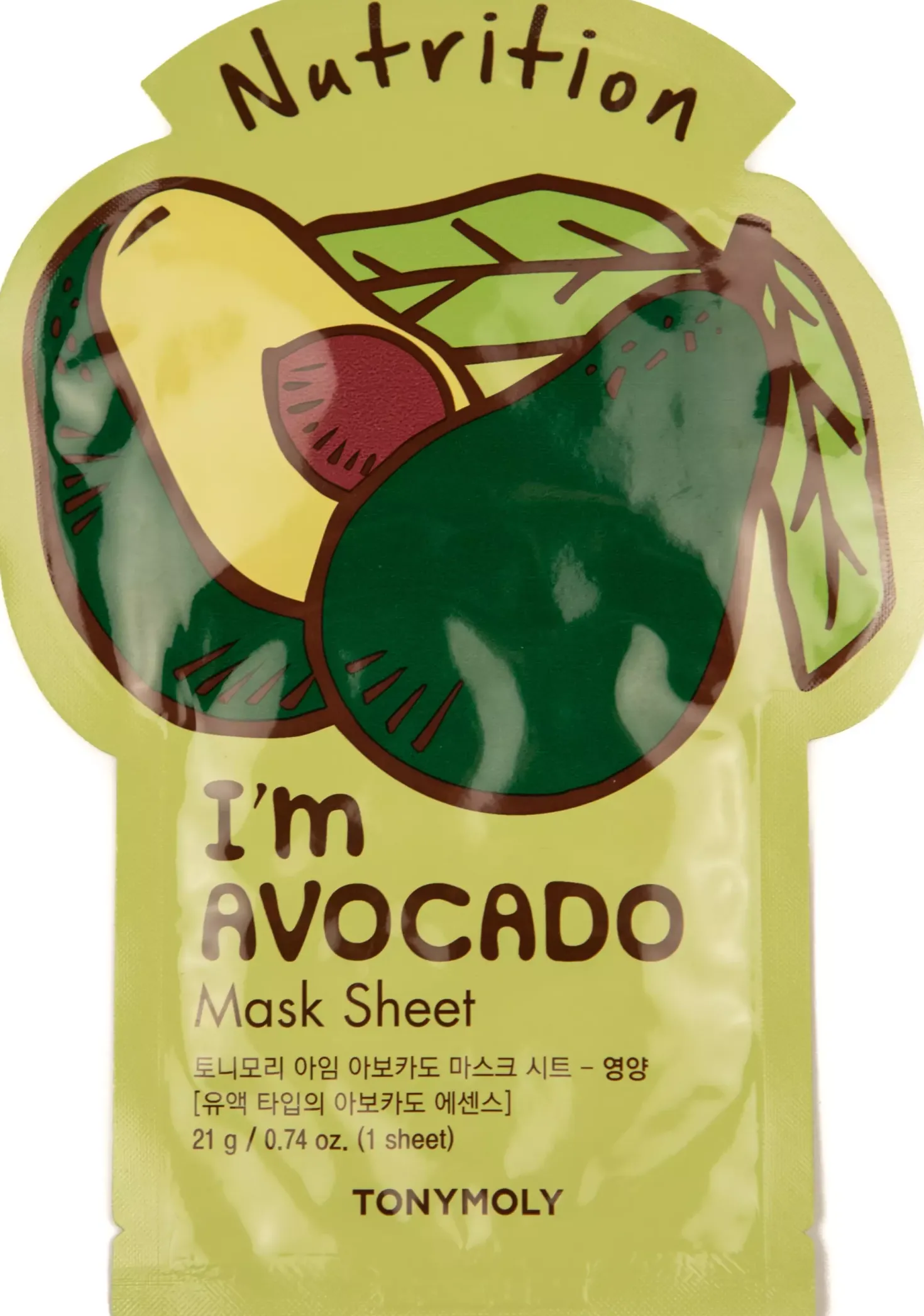 TonymolyNutrition I'm Avocado Mask Sheet