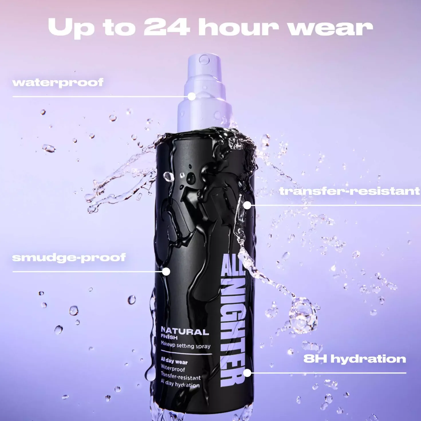 Urban Decay All Nighter Setting Spray Natural 118 ml & Travel Size 30 ml