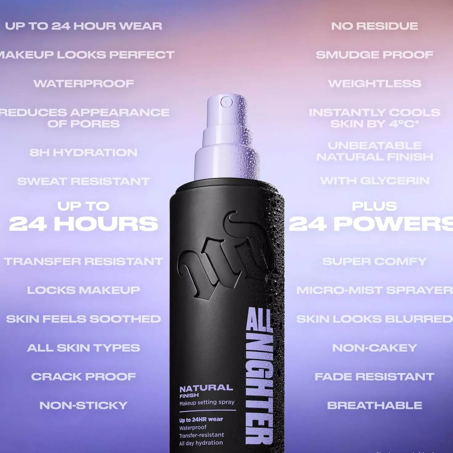 Urban Decay All Nighter Setting Spray Natural 118 ml & Travel Size 30 ml