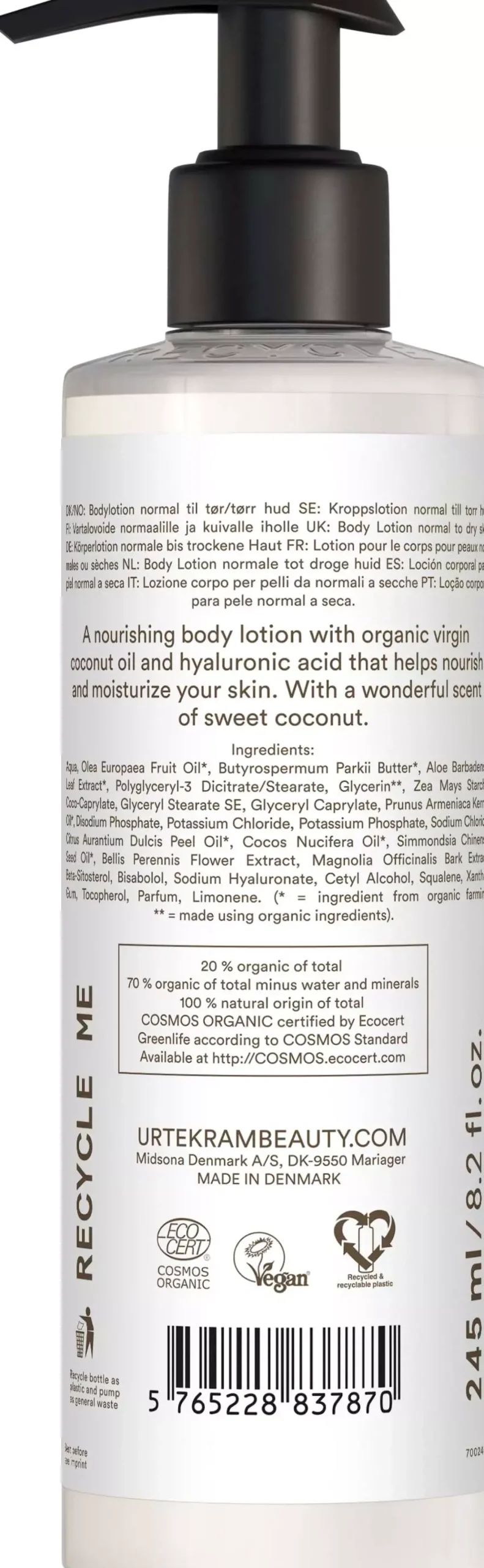 UrtekramCoconut Nourishing Body Lotion 245 ml