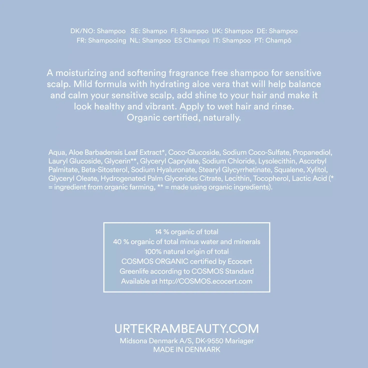 UrtekramFragrance Free Conditioner 180 ml