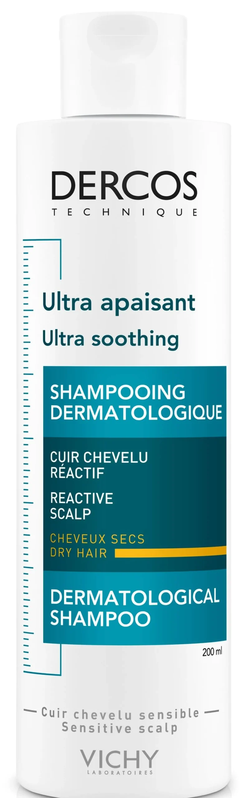 VICHYDercos Technique Ultra-soothing schampo torrt hår 200 ml