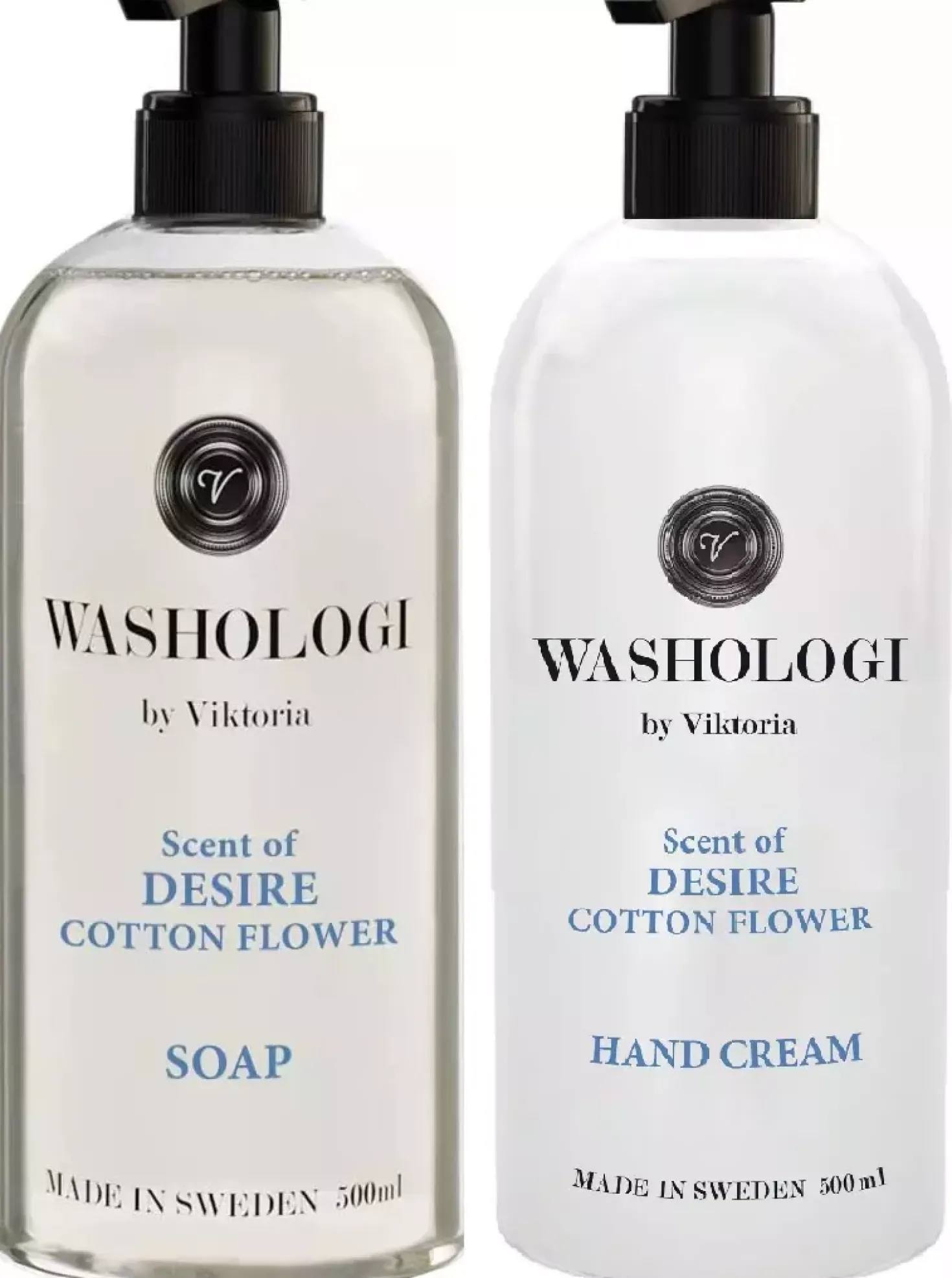 Washologi Desire Bundle Soap 500ml & Hand Cream 500ml