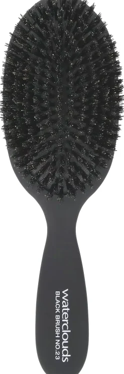 WatercloudsBlack Brush No.23 Cushion Brush, Natural Boar Bristles No.23